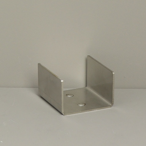 Edelstahl Fußplatte für Nebbiolo Pfosten 64x64mm